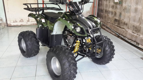ATV 125cc. ดิสหน้า-หลัง เกียร์ออโต้ เดินหน้า-ถอยหลัง เครื่องแน่น ยางดอกเต็ม สภาพน้องๆ ป้ายแดง สนใจโทรสอบถามครับ 089-4898436