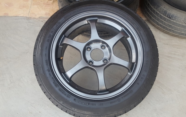 ขายล้อSSR ขอบ15 4รู100 หน้า7 ET38 ยางปี13  4 ล้อ