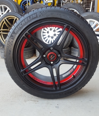 ขายล้อใหม่ YACHIYODA ขอบ17 LW-07 ยางปี14  4 ล้อ