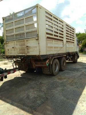 ขายด่วนรถพ่วง 18 ล้อ แม่-ลูก กระบะเหล็กคอกเกษตรดั้ม ISUZU 300 ปี.55 รถสวยพร้อมใช้ ราคาย้อมๆแค่185000