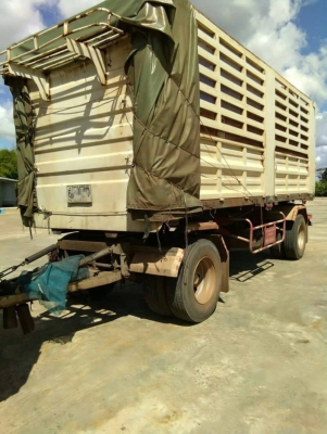 ขายด่วนรถพ่วง 18 ล้อ แม่-ลูก กระบะเหล็กคอกเกษตรดั้ม ISUZU 300 ปี.55 รถสวยพร้อมใช้ ราคาย้อมๆแค่185000