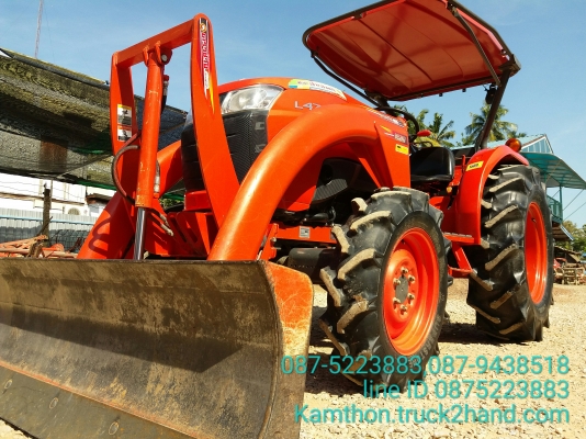 ปัญญาแทรคเตอร์..จัดมาให้ครับ ด่วน!!!คูโบต้า L4708พร้อมใบมีดคานบนSD181พร้อมผาน6&times;24  รถไร่ 100\%สภาพพร้อมใช้