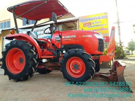 ปัญญาแทรคเตอร์..จัดมาให้ครับ ด่วน!!!คูโบต้า L3608พร้อมใบมีดคานล่างFD163 สภาพเดิมๆพร้อมใช้