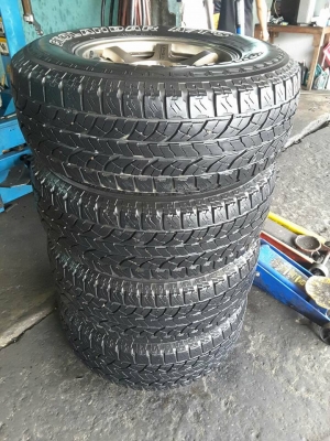 TE37 + Yokohama AT 265/70/16 ปี13 สวยๆ 1ชุด