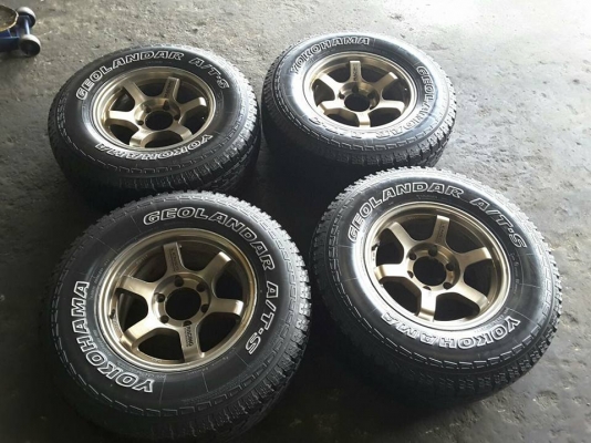 TE37 + Yokohama AT 265/70/16 ปี13 สวยๆ 1ชุด