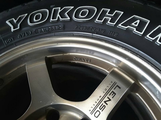 TE37 + Yokohama AT 265/70/16 ปี13 สวยๆ 1ชุด