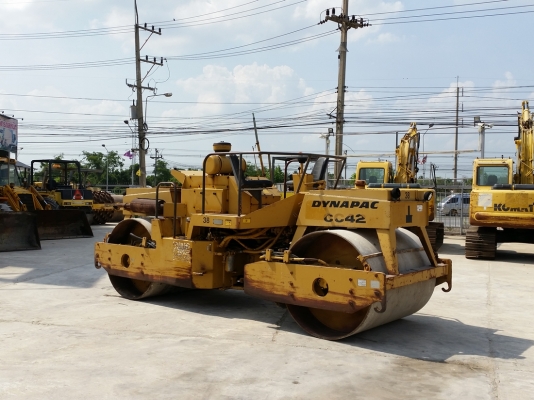 ขายรถบดอัดสั่นสะเทือน 10 ตัน DYNAPAC CC42A นำเข้าจาก USA แท้ 100\% สภาพสวย ไม่เคยใช้งานในไทย