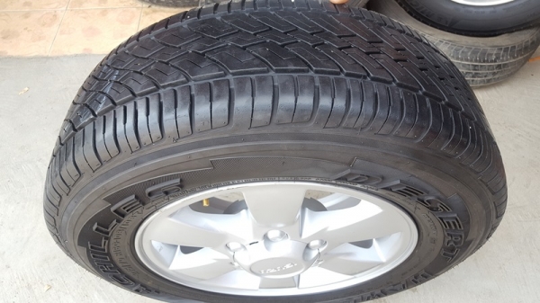 ขายล้อISUZU ขอบ 16 ยาง215/70/16   4 ล้อ    ล้อทำสีใหม่อย่างเดียวไม่มีแก้แตกร้าว ไม่มีปิ่น   +ยาง215/70/16 ปี 14/2เส้น+ปี13/2เส้น ACHILLES ดอกสวยตามรูปแน่นอน  ราคาพร้อม เปลี่ยน ถ่วง **รับบัตรเครดิตทุกธนาคาร**  (ส่งต่างจังหวัด)   รัก 0851612347  *** LINE**I