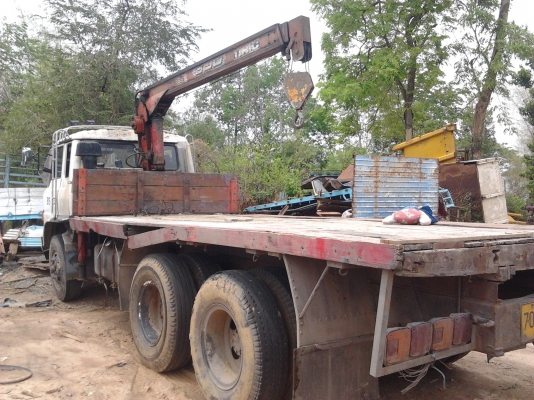 HINO KT 920 - 185 HP HO7C รถบรรทุกติดเครน สิบล้อเพลาเดียว ติดเครน UNIC 3 ตัน 3 ปลอกยืดสภาพดีมากพร้อมใช้งานได้ดีทั้งคู่เลยครับ กระบะพื้นเรียบยาว 6.50 เมตร เครื่องดีแรงดีไม่เยิ้ม หัวเก๋ง F17 สภาพดีภายในคอนโซลอุปกรณ์ภายในครบพร้อม พวงมาลัยเพาเวอร์ ช่วงล่างคัช