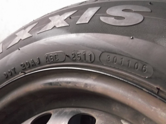 กะทะ14 4รู100 ใส่ได้ทุกรุ่นดุมกลางใหญ่ + ยางMAXXIS 165/70/14 ปี11