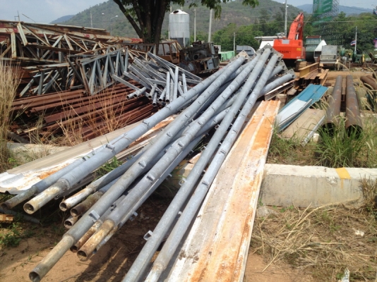 ขายเสาไฟฟ้า เหล็กชุบกัลวาไนท์ ยาว 12 เมตร สภาพดีทุกต้น ไม่มีคด.... ขายเสาไฟฟ้า เหล็กชุบกัลวาไนท์ ยาว 12 เมตร สภาพดีทุกต้น ไม่มีคด....