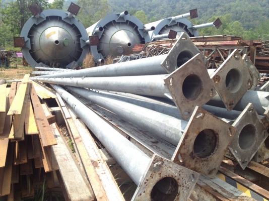 ขายเสาไฟฟ้า เหล็กชุบกัลวาไนท์ ยาว 12 เมตร สภาพดีทุกต้น ไม่มีคด.... ขายเสาไฟฟ้า เหล็กชุบกัลวาไนท์ ยาว 12 เมตร สภาพดีทุกต้น ไม่มีคด....