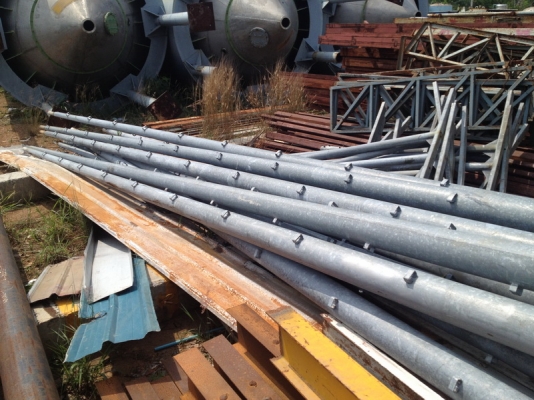 ขายเสาไฟฟ้า เหล็กชุบกัลวาไนท์ ยาว 12 เมตร สภาพดีทุกต้น ไม่มีคด.... ขายเสาไฟฟ้า เหล็กชุบกัลวาไนท์ ยาว 12 เมตร สภาพดีทุกต้น ไม่มีคด....