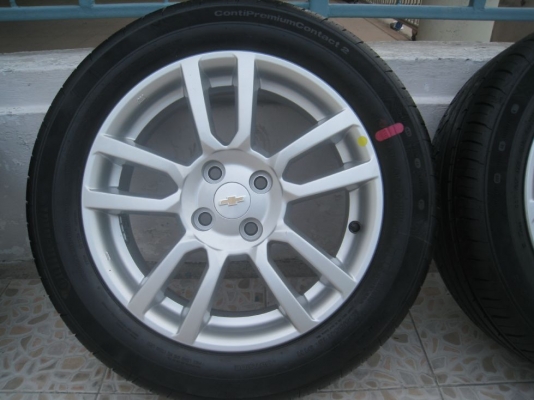 ขายล้อแม็กเดิม Chevrolet sonic 16"x6" 4รู100 et51+ยาง ปี 12 (081-3747940)