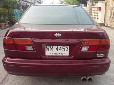 NISSAN SUNNY 1.6 SALOON AUTO ปี 1997 สีแดง สวย พร้อม ใช้  ติดแก๊สแล้ว