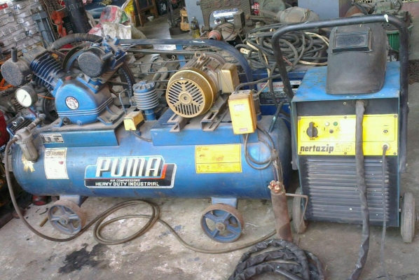 Sell>> Plasma cutting  พร้อมปั้มลม Puma ตัดได้ 2-15 มิล / 5 หุล ของฝรั่งเศษครับ นครปฐม