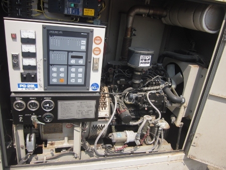 ขาย-เครื่องปั่นไฟ MITSUBISHI: PG-28L เครื่องยนต์ดีเซล 4 สูบ 26.5 KVA ไฟ 110V/220V มือสองเก่าญี่ปุ่น
