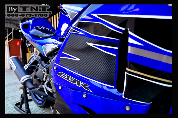<TNT>ขาย Honda CBR(NC-23) 400 cc./ปี89/สีน้ำเงิน-ดำ/ทะเบียนแท้/แฟริ่งแต่ง..สวยๆ>>>
