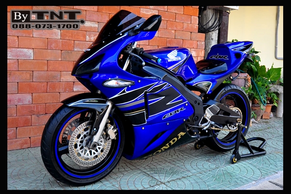 <TNT>ขาย Honda CBR(NC-23) 400 cc./ปี89/สีน้ำเงิน-ดำ/ทะเบียนแท้/แฟริ่งแต่ง..สวยๆ>>>