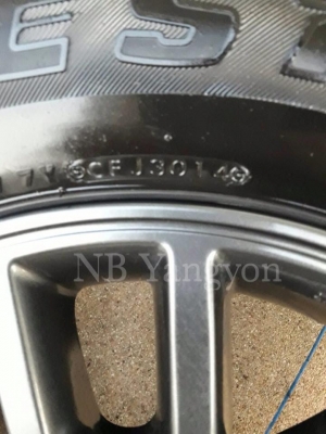 ล้อ Fortuner midnight shine แท้ ขอบ 17 พร้อมยาง 265-65-17 ปี14