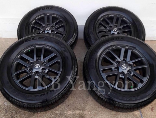 ล้อ Fortuner midnight shine แท้ ขอบ 17 พร้อมยาง 265-65-17 ปี14