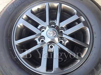 ล้อ Fortuner midnight shine แท้ ขอบ 17 พร้อมยาง 265-65-17 ปี14