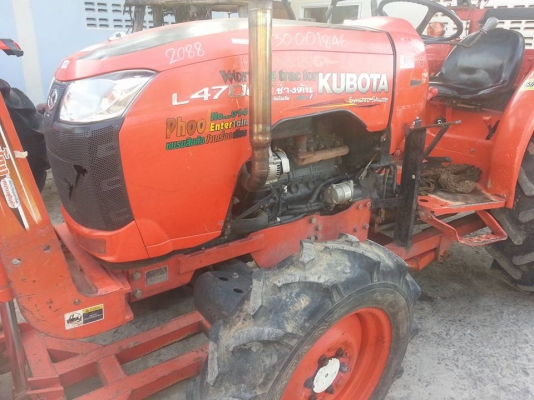 คูโบต้า L4708DT 4 WD ใบมีดตราช้าง เครื่องดี เกียร์ดี ขายตามสภาพ เล่มทะเบียนพร้อม