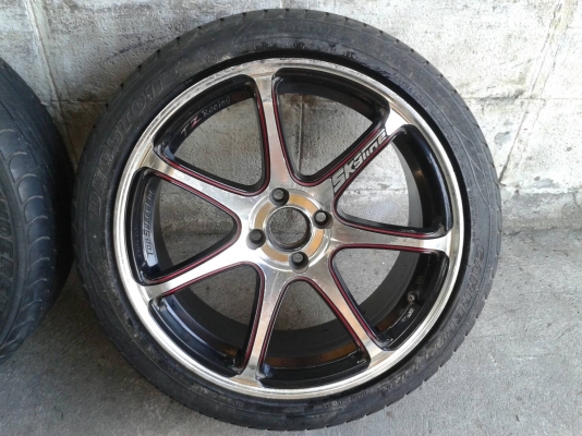 ขอบ17นิ้ว4รู100 พร้อมยาง ชุดนี้ ราคา 6700 บาท