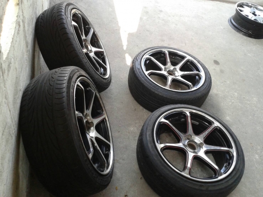 ขอบ17นิ้ว4รู100 พร้อมยาง ชุดนี้ ราคา 6700 บาท