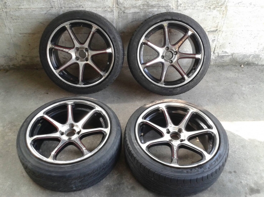 ขอบ17นิ้ว4รู100 พร้อมยาง ชุดนี้ ราคา 6700 บาท