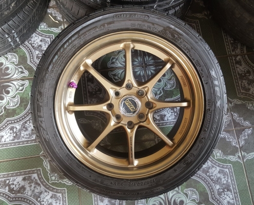 ขายล้อใหม่15 CE28 4รู100-114 ยางเปอร์เช็น 4 ล้อ