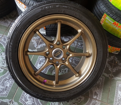 ขายล้อใหม่15 CE28 4รู100-114 ยางเปอร์เช็น 4 ล้อ