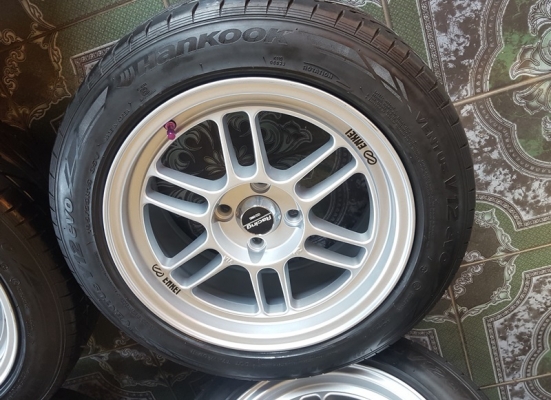 ขายล้อใหม่15 Rpf1 4รู100 ยางเปอร์เช็น 4 ล้อ