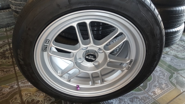 ขายล้อใหม่15 Rpf1 4รู100 ยางเปอร์เช็น 4 ล้อ