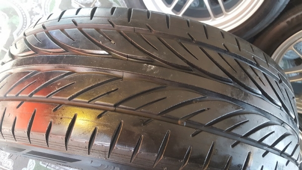 ขายล้อใหม่15 Rpf1 4รู100 ยางเปอร์เช็น 4 ล้อ