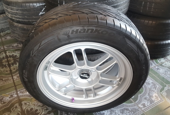 ขายล้อใหม่15 Rpf1 4รู100 ยางเปอร์เช็น 4 ล้อ