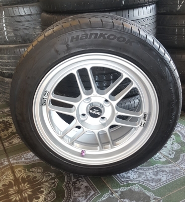 ขายล้อใหม่15 Rpf1 4รู100 ยางเปอร์เช็น 4 ล้อ