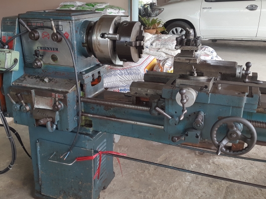 เครื่องกลึง เชนเย่ ไต้หวัน พร้อมใช้งานไฟบ้าน อุปกรณ์ครบๆ ด่วนๆๆ 68,000