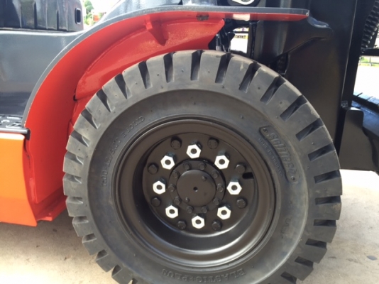 ขายรถโฟลคลิฟท์ TOYOTA 02-8FD25 ,1594 ชั่วโมง, เสายกสูง 4.5 เมตร เครื่องยนต์ดีเซลใหม่ล่าสุด 1DZ III ,งาปรับคว่ำหงาย, ,  นำเข้าแท้จากญี่ปุ่น 100\%