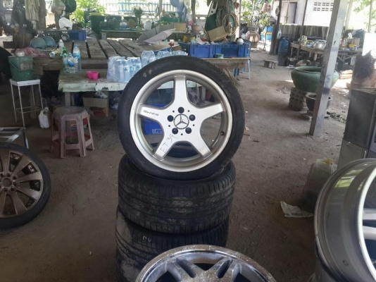 ขายล้อ amg st3 ขอบ 18 หน้า กว้าง 8 et30 หลังกว้าง 9 et39 ขาย 19500