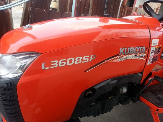 คูโบต้า L3608SP 4 WD รถคัดเกรด A พร้อมโรตารี่ตราช้าง RX164 สภาพดีมาก