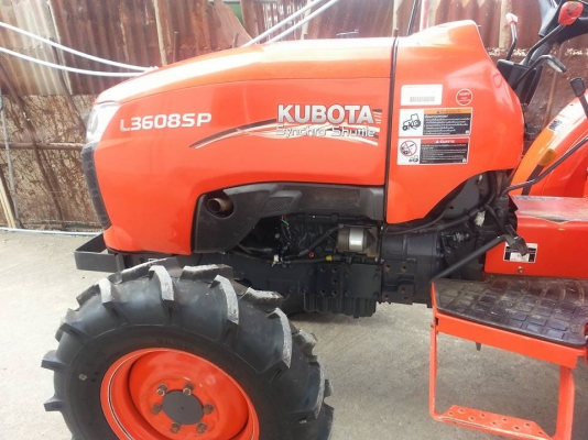 คูโบต้า L3608SP 4 WD รถคัดเกรด A พร้อมโรตารี่ตราช้าง RX164 สภาพดีมาก