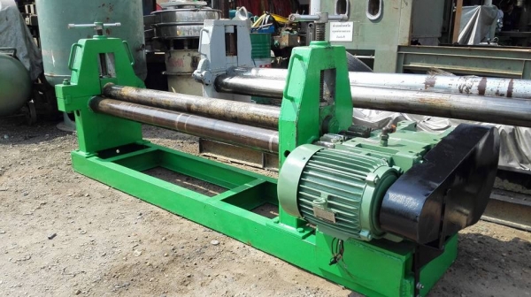 ** SOLD ** เครื่องม้วนเหล็กแผ่นประกอบใหม่ 5 ฟุต 150 cm เพลาตัน ม้วนหนา 6 mm ไฟ 380V เอางานมาเทสได้