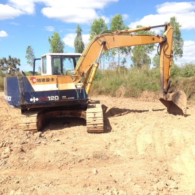 ขอบคุณเสี่ยยโสธร รถแบคโฮ Komatsu -5 120 ไฟฟ้าตัดรถหน้างาน ราคาคุยได้