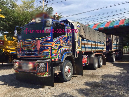 ขายรถพ่วงดัมพ์มิเนียม Isuzu เครื่อง 360 แรง ปี 55 ดัมพ์มิเนียม ลูก 3 เพลาแท้ สนใจติดต่อ 098-324-8078