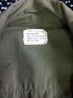 เสื้อกระเป๋าเฉียงอเมริกาปี68รุ่น4ยุคสงครามเวียดนาม