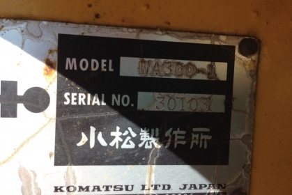 KOMATSU WA300-1 ซีเรียล 30,000 ญี่ปุ่นแท้ โทร.090-986-2521 อ๊อบ