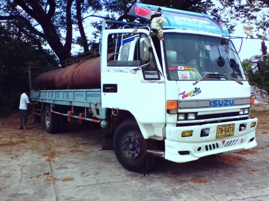 ถังน้ำตั้งพื้นหรือบนกระบะรถได้  ขนาดยาว 3.60 เมตร   ขนาดกว้าง  2.00 เมตร    ขนาดบรรจุ 6,000 ลิตร มี 3 ลูก