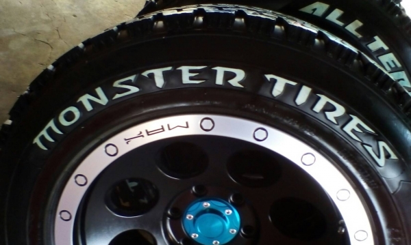 LENSO MAX1 ขอบ18 6รู139 พร้อมยางMONSTER