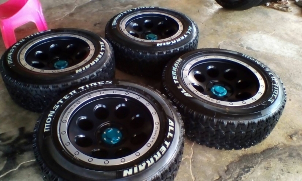 LENSO MAX1 ขอบ18 6รู139 พร้อมยางMONSTER